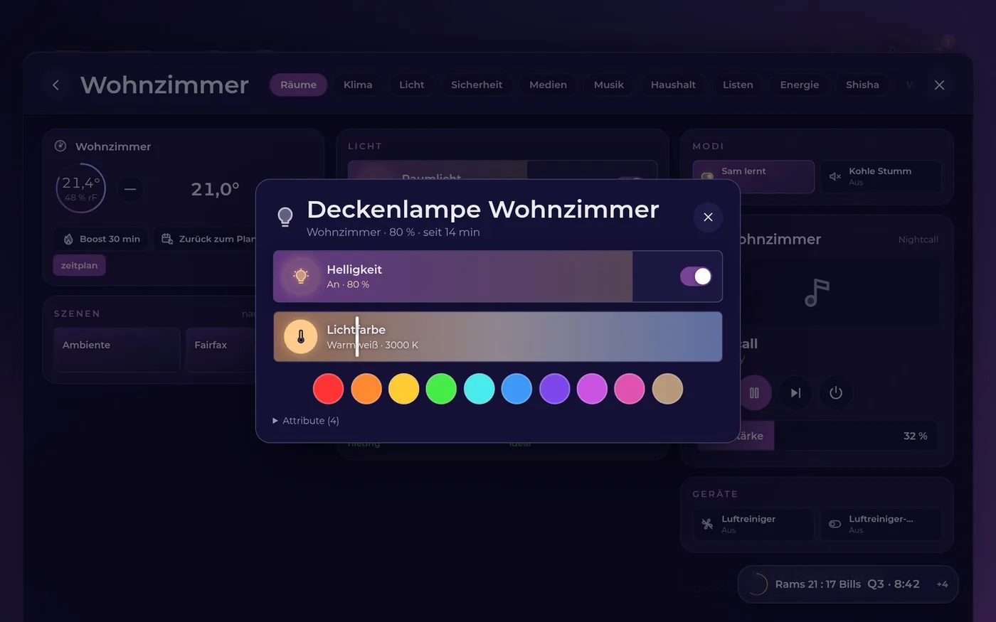 Panel Studio Lichtsteuerung